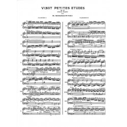 20 PETITES ÉTUDES POUR PIANO OP.91 - VOL.1