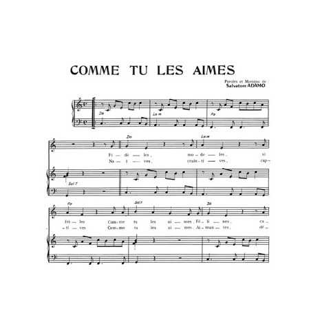 COMME TU LES AIMES