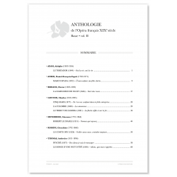 ANTHOLOGIE DE L'OPÉRA FRANÇAIS XIXE SIÈCLE : BASSE VOL.II