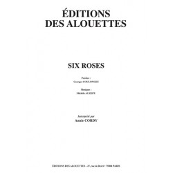 Sheet music SIX ROSES Annie Cordy pdf