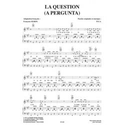 Sheet music LA QUESTION Françoise HARDY pdf