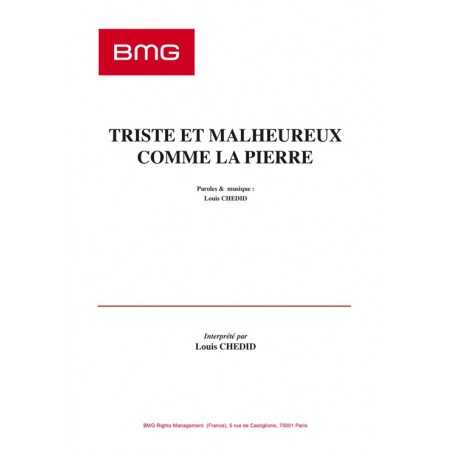 TRISTE ET MALHEUREUX COMME LA PIERRE