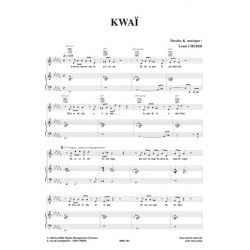 Sheet music KWAÏ