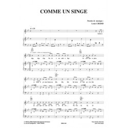 Sheet music COMME UN SINGE