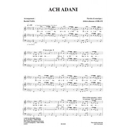 Sheet music ACH ADANI Rachid TAHA
