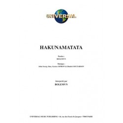 Partition HAKUNAMATATA BOLEMVN