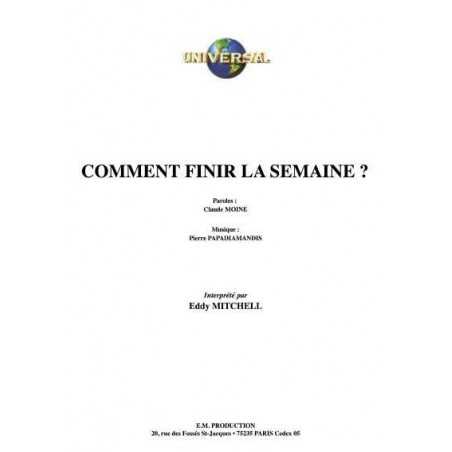 COMMENT FINIR LA SEMAINE 