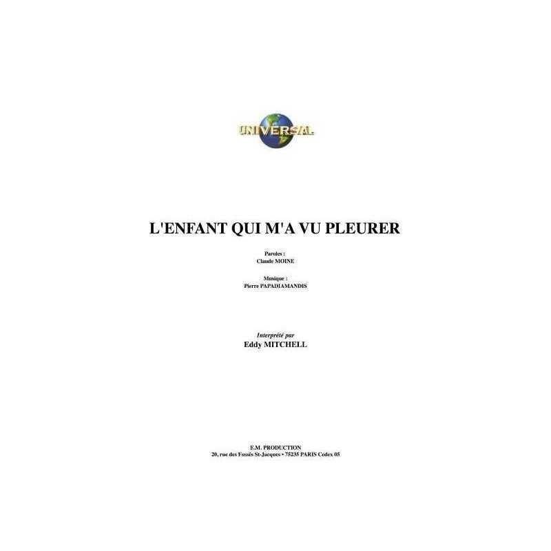 L'ENFANT QUI M'A VU PLEURER
