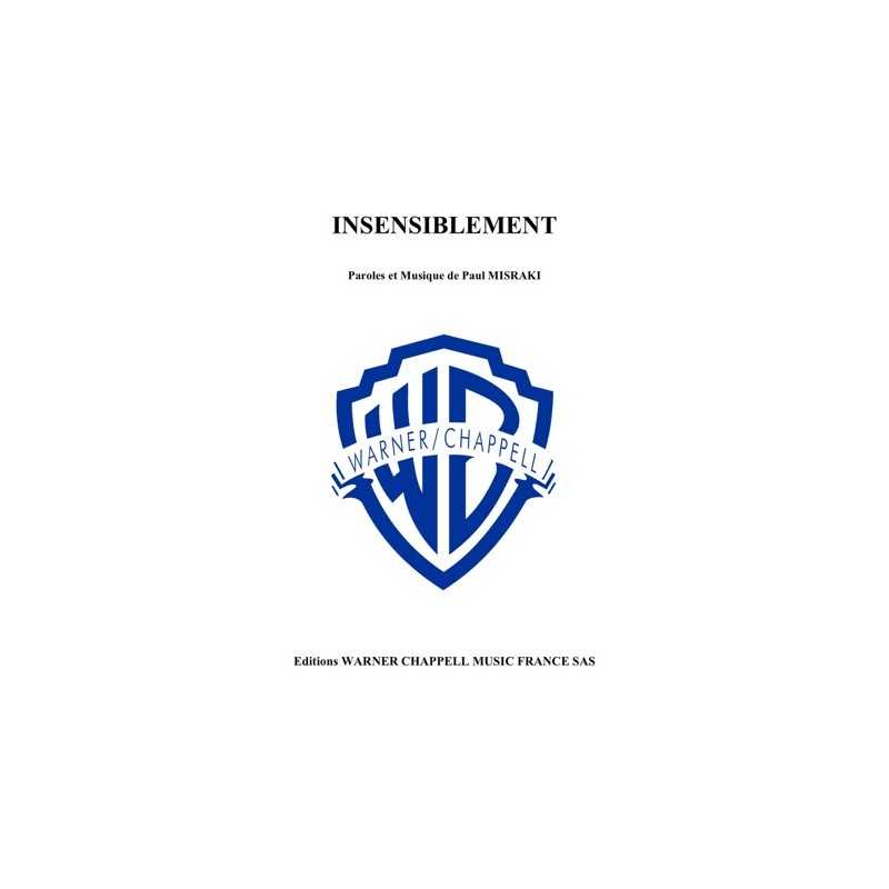 Sheet music INSENSIBLEMENT Lucienne Boyer PDF