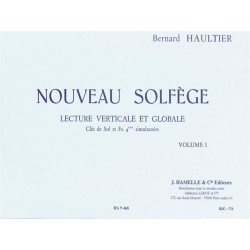 Partition NOUVEAU SOLFÈGE VOLUME 1 Bernard Haultier