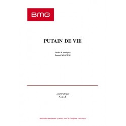 Partition PUTAIN DE VIE CALI