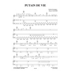 Partition PUTAIN DE VIE CALI