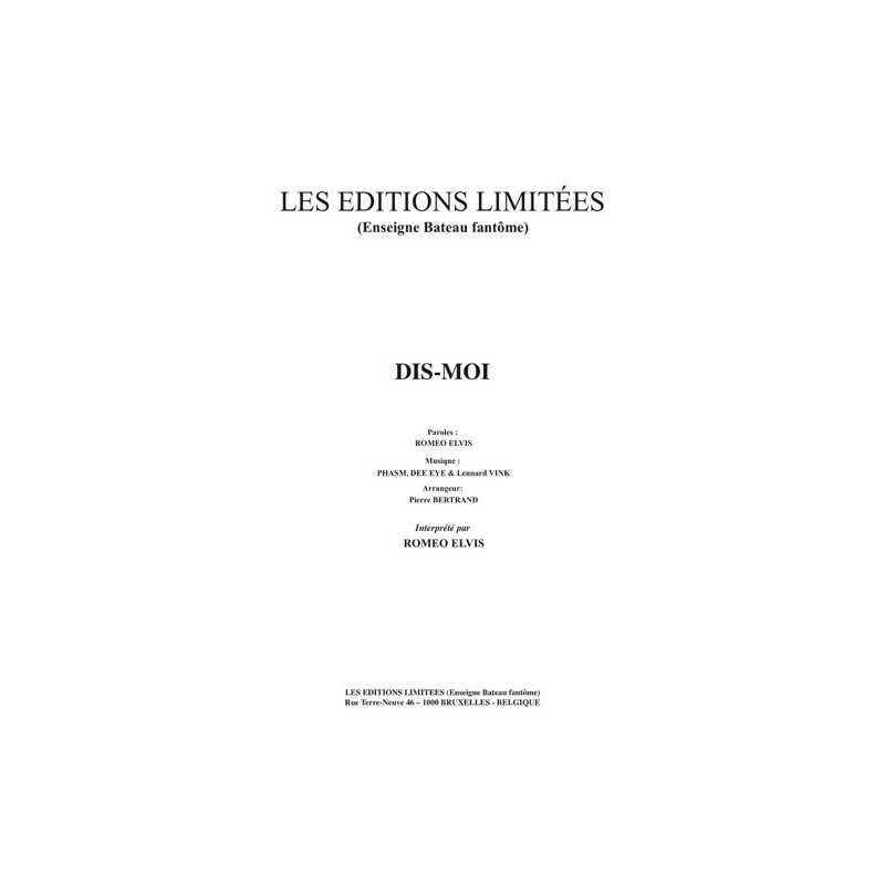 Partition DIS-MOI ROMEO ELVIS