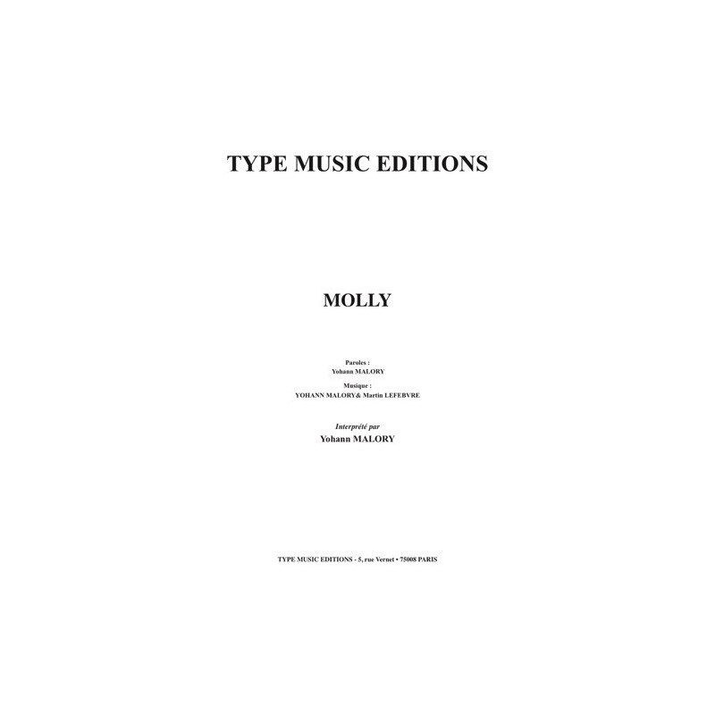 Partition MOLLY Yohann MALORY