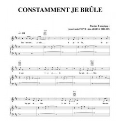 Partition CONSTAMMENT JE BRÛLE Arman MÉLIÈS