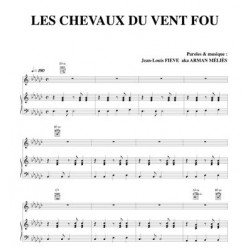 Partition LES CHEVAUX DU VENT FOU Arman MÉLIÈS