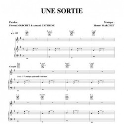 Partition UNE SORTIE Florent MARCHET