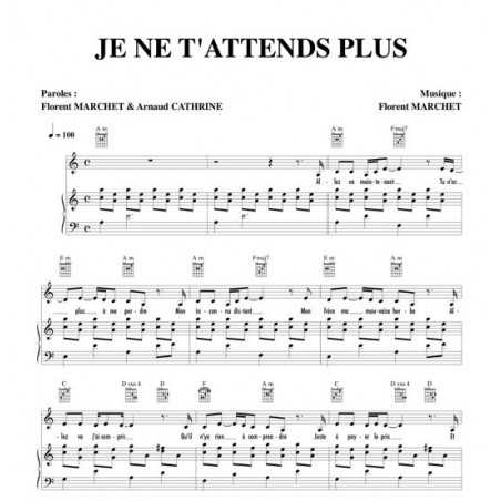 JE NE T'ATTENDS PLUS