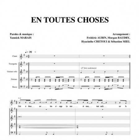 EN TOUTES CHOSES
