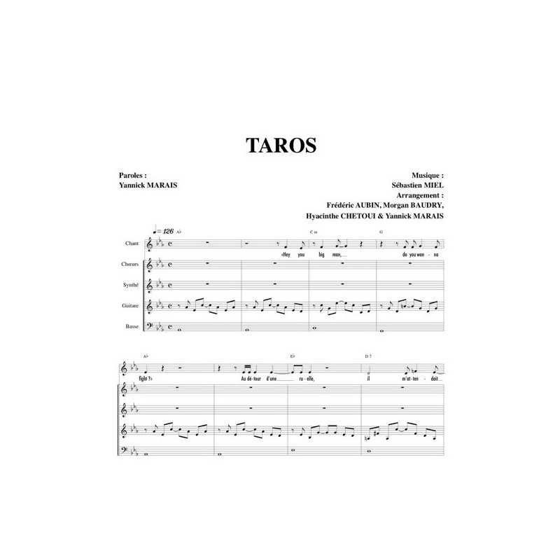 Partition TAROS LA MAISON TELLIER