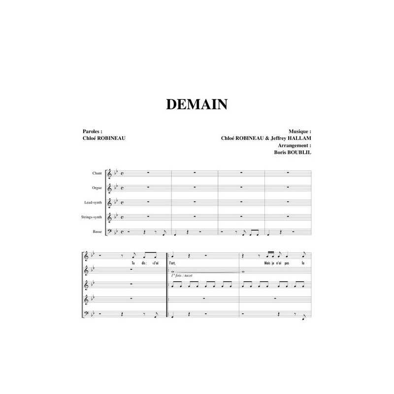 Partition DEMAIN ROBI