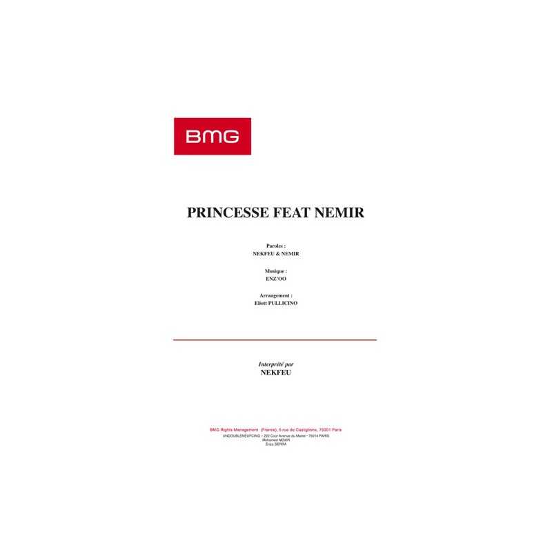 Sheet music PRINCESSE NEKFEU