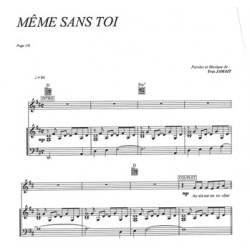 Sheet music MÊME SANS TOI Yves Jamait PDF