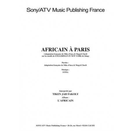 AFRICAIN À PARIS