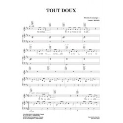 Sheet music TOUT DOUX