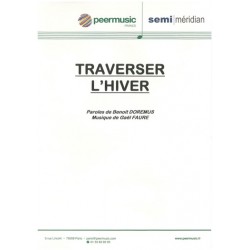 Sheet music TRAVERSER L'HIVER