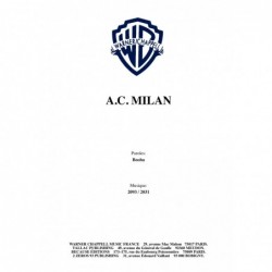 Partition A.C. MILAN BOOBA