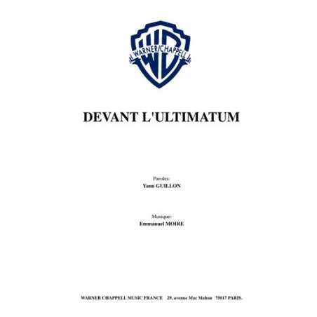 DEVANT L'ULTIMATUM