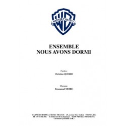 Partition ENSEMBLE NOUS AVONS DORMI MOIRE Emmanuel
