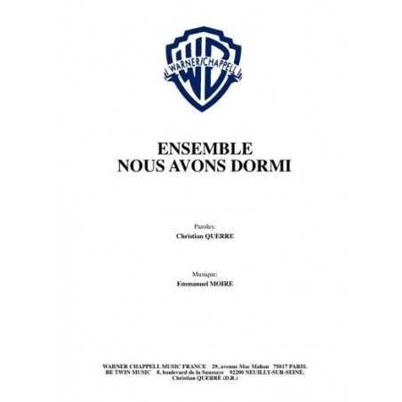 ENSEMBLE NOUS AVONS DORMI