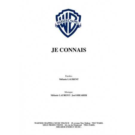 JE CONNAIS