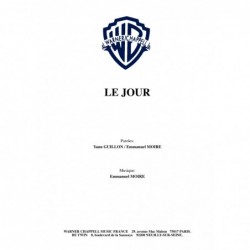 Partition LE JOUR MOIRE Emmanuel
