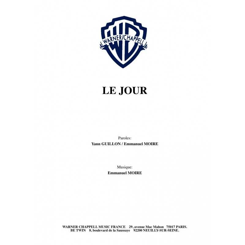 Partition LE JOUR MOIRE Emmanuel