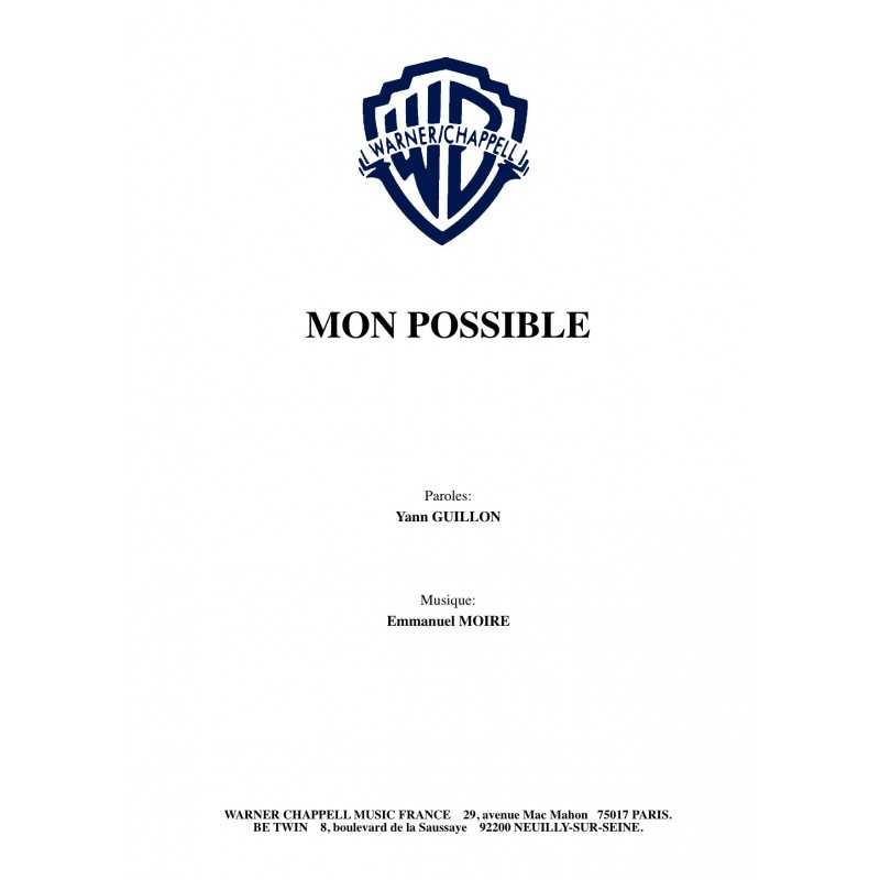 Partition MON POSSIBLE MOIRE Emmanuel