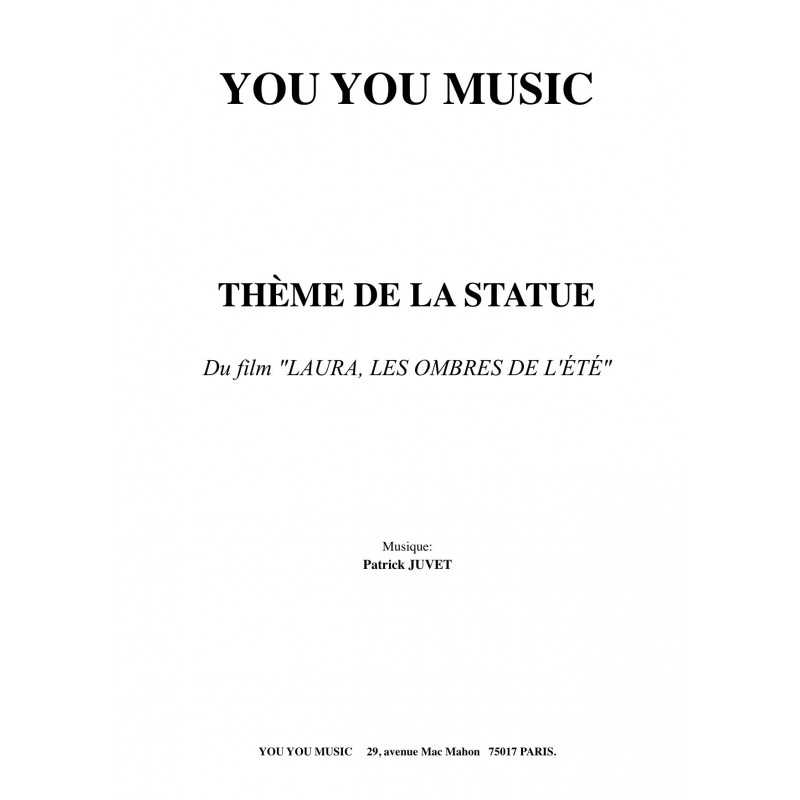 Partition THÈME DE LA STATUE JUVET Patrick