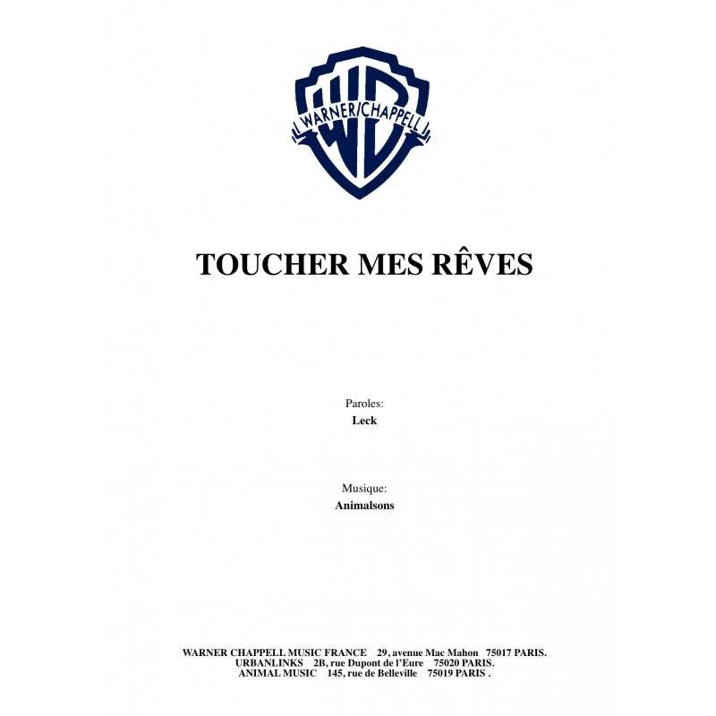 Partition TOUCHER MES RÊVES LECK