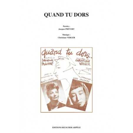 QUAND TU DORS