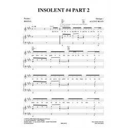 Sheet music INSOLENT 4 PART 2 BIGFLO ET OLI