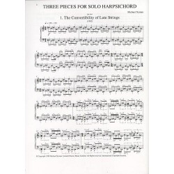 THREE PIECES FOR SOLO HARPSICHORD