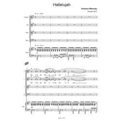 Sheet music HALLELUJAH Antoine MIANNAY