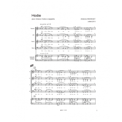 Partition TROIS PIÈCES SACRÉES (SALVE REGINA, MISERERE & HODIE)