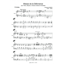 Sheet music MESSE DE LA DÉLIVRANCE Théodore DUBOIS