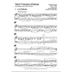 Sheet music SAINT FRANÇOIS D'ASSISE Charles GOUNOD