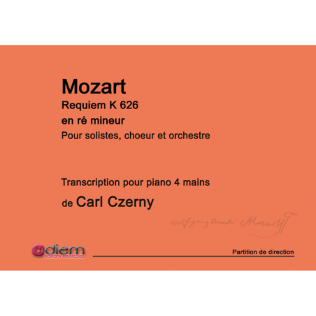 REQUIEM K 626 EN RÉ MINEUR (CONDUCTEUR)