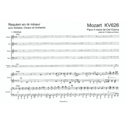 Sheet music REQUIEM K 626 EN RÉ MINEUR (CONDUCTEUR) Carl CZERNY