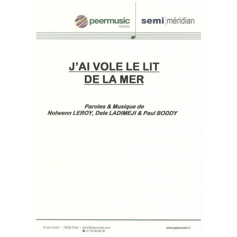 J'AI VOLÉ LE LIT DE LA MER